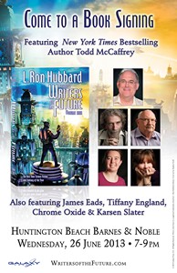 June 26, 2013, Barnes & Noble, Huntington Beach, Writers of the Future, Vol 29, XXIX, book signing